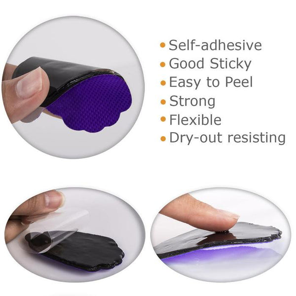 5 Pairs (10 Pads) of Medium Hand Shaped Medical Grade Pads (Purple)
