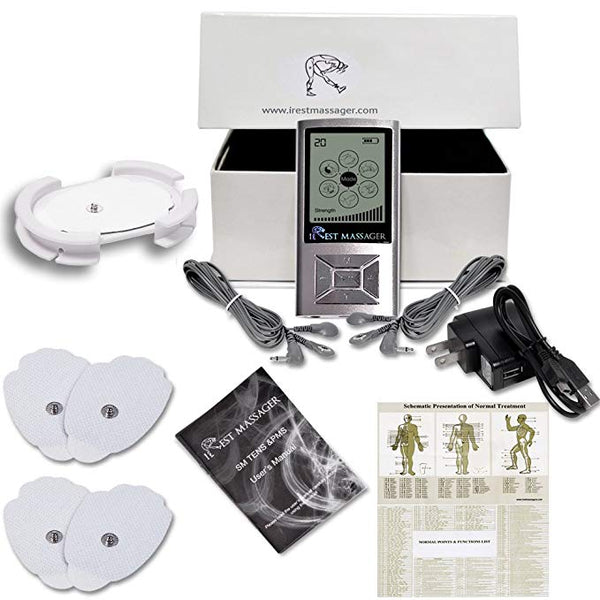 iRest SE Massager Tens Unit FDA 510k Cleared (SILVER)